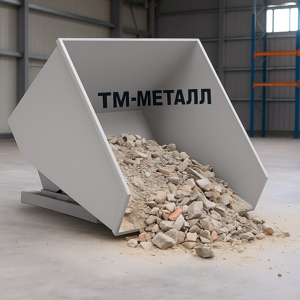 Контейнер металлический КОА-03 1065x1445x1390, 1200 л.