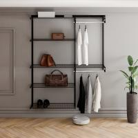 Гардеробная 1560 черная 350