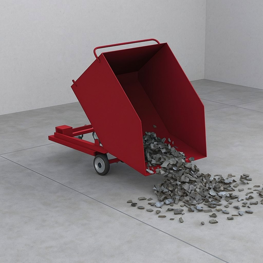 Контейнер металлический опрокидывающийся КО-03 1050х1500х1200, 750 л.