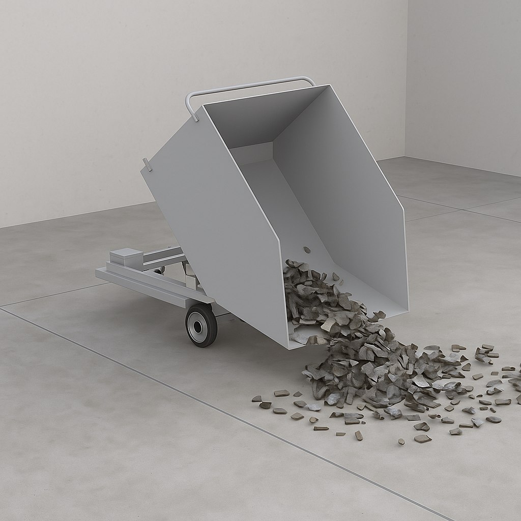 Контейнер металлический опрокидывающийся КО-03 1050х1500х1200, 750 л.