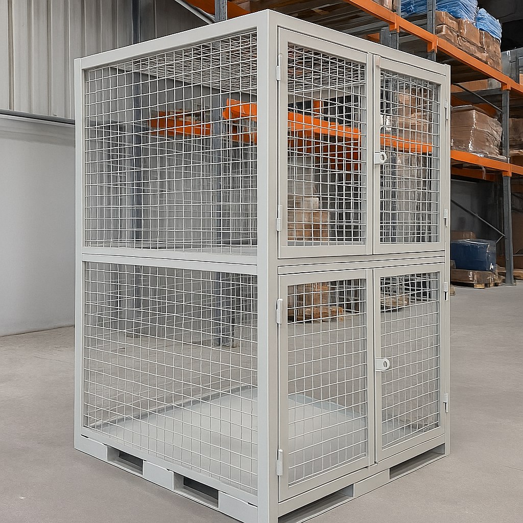 Шкаф металлический 2000х1000х1200 (4 дверцы)