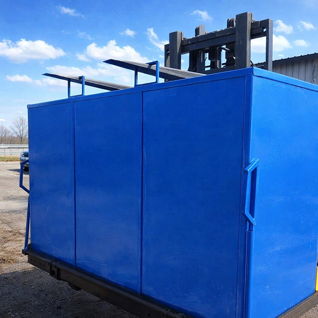 Контейнер металлический с откидным дном КГ-08-2000 (1310х2050х970)