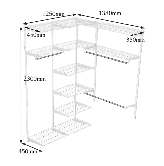 Гардеробная система 123