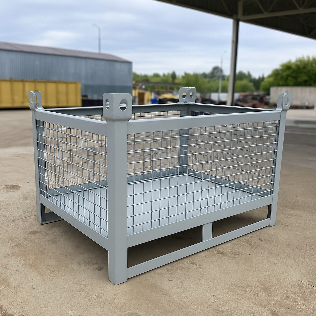Контейнер металлический сетчатый КС-08 600х800х1200