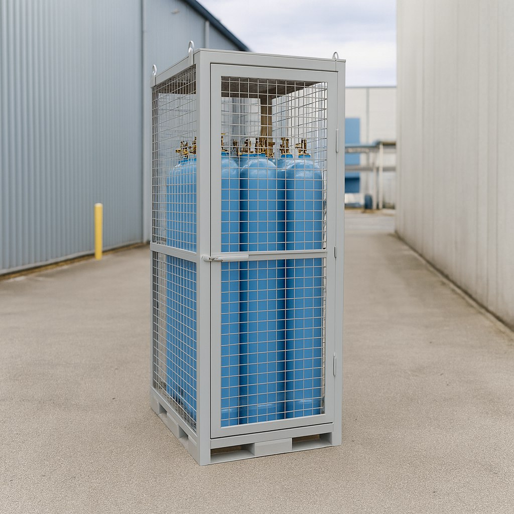 Клеть для 12-ти газовых баллонов КДР-03 (2160х800х1100)