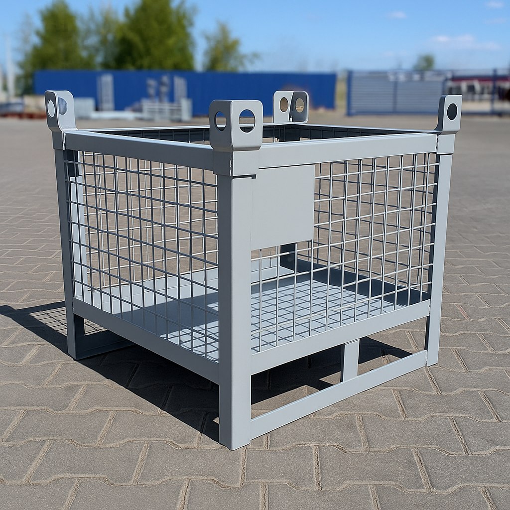 Контейнер металлический сетчатый КС-03 600х600х800