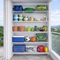 Гардеробная система на балкон 2300х1250х450