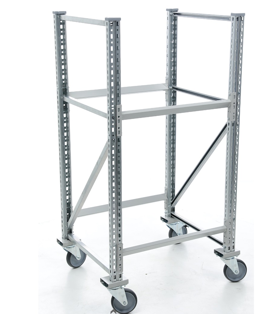 Стеллаж MS Pro 1350/781x606 передвижной для хранения 4 шин