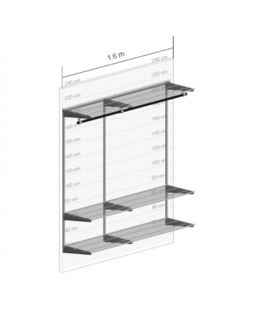 Гардеробная система №16