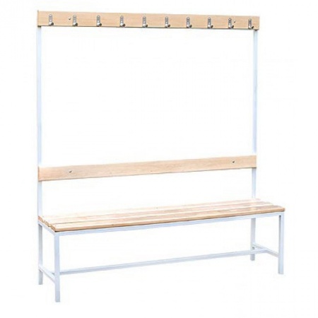 Скамья гардеробная для спорт раздевалок односторонняя