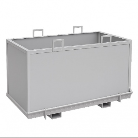 Контейнер металлический с откидным дном КГ-08-2000 (1310х2050х970)