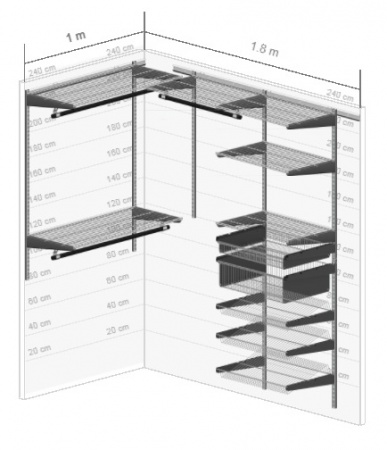 Гардеробная система №3