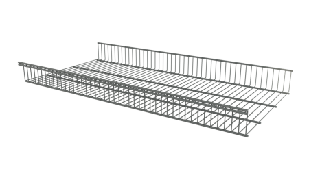 Корзина стационарная 903*440*85 серебристая