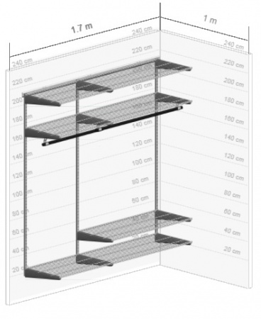 Гардеробная система №4