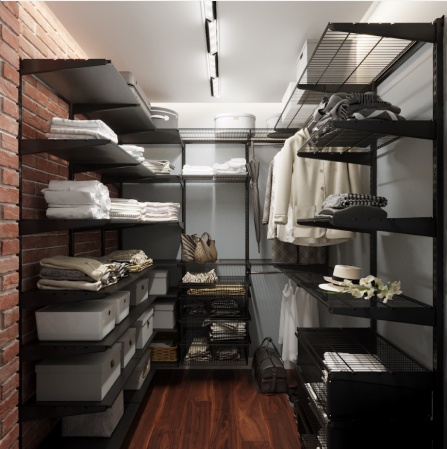 Гардеробная система Черная №1