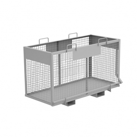 Контейнер металлический с откидным дном сетчатый 1310x2050x970