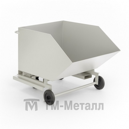 Контейнер металлический опрокидывающийся КО-03 1050х1500х1200, 750 л.