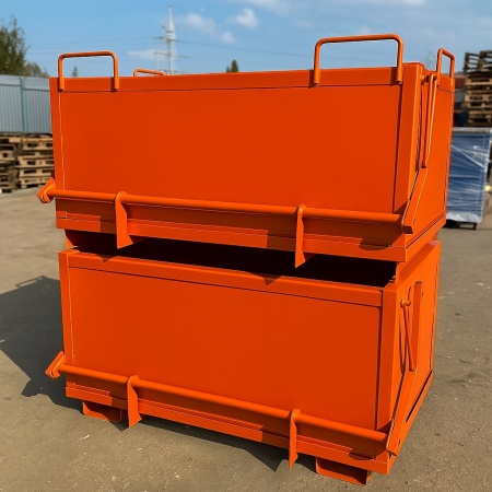 Контейнер металлический с откидным дном КГ-08-2000 (1310х2050х970)