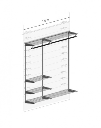 Гардеробная система №2В