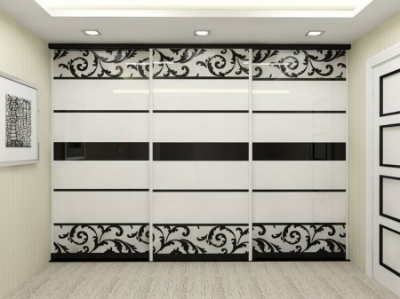 Двери-купе в профиле Стандарт Белый глянец с фотопечатью