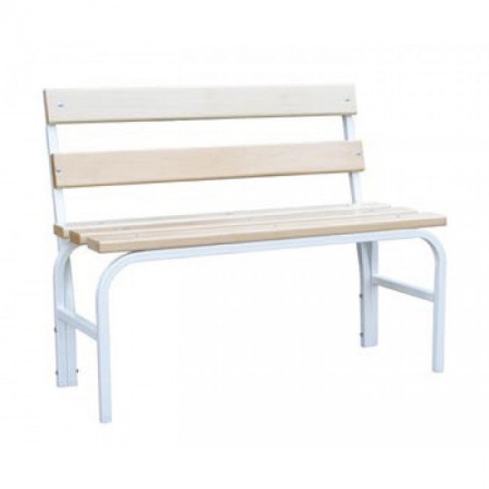 Скамья гардеробная со спинкой 1000