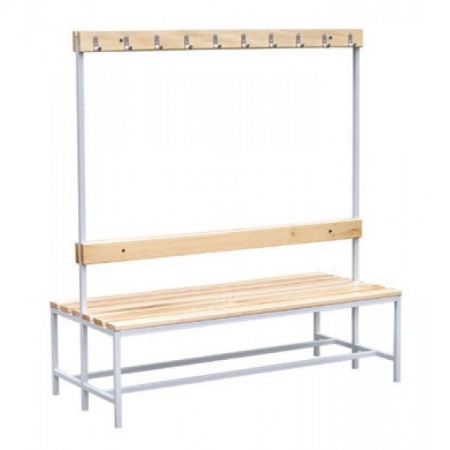 Скамья гардеробная для спорт раздевалок двусторонняя