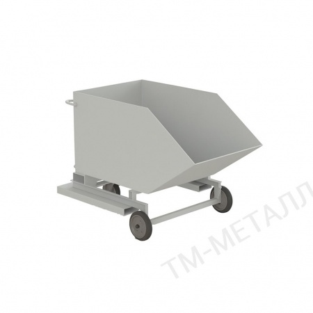 Контейнер металлический КО-02 1065x1510x1030, 600 л.