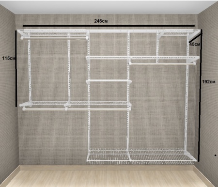 Гардеробная система №5В