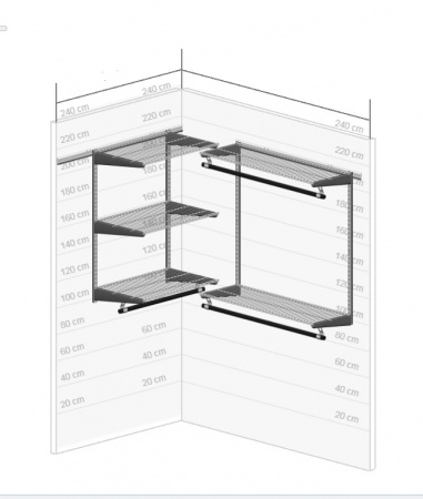 Гардеробная система  №11