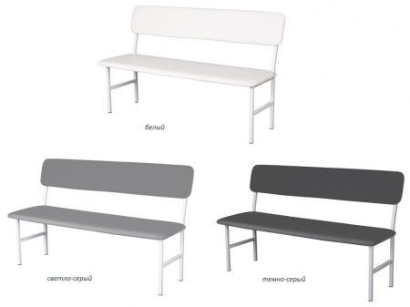 БАНКЕТКА МЕДИЦИНСКАЯ СО СПИНКОЙ МД БС