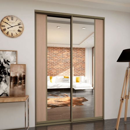 Дверь-купе Зеркало+ЛДСП