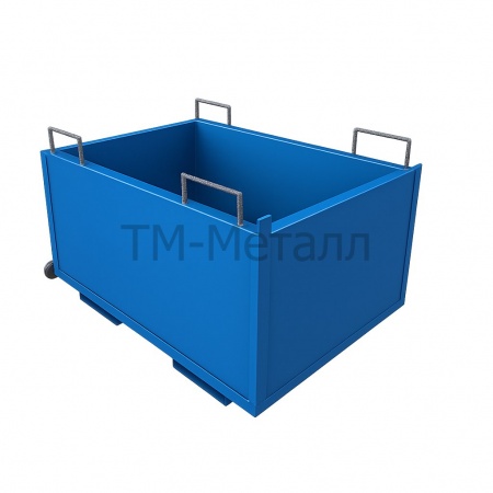 Контейнер металлический КГ-08-600 с откидным дном 820х1200х800