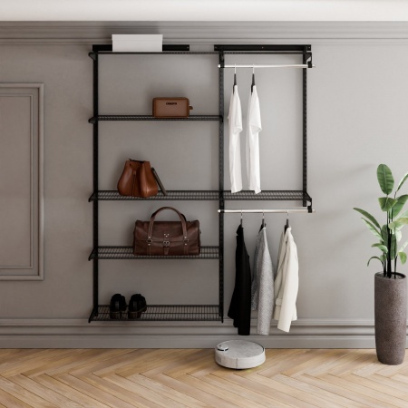 Гардеробная 1560 черная 350