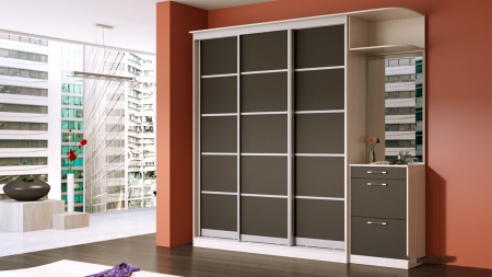 Двери-купе со вставками панелей МДФ глянец Стандарт