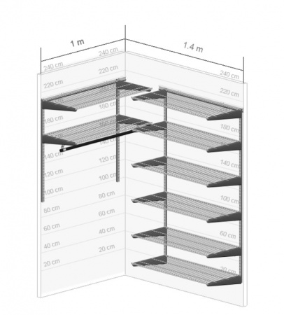 Гардеробная система  №9