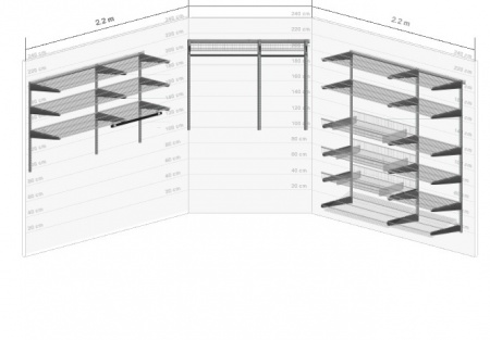 Гардеробная система №30