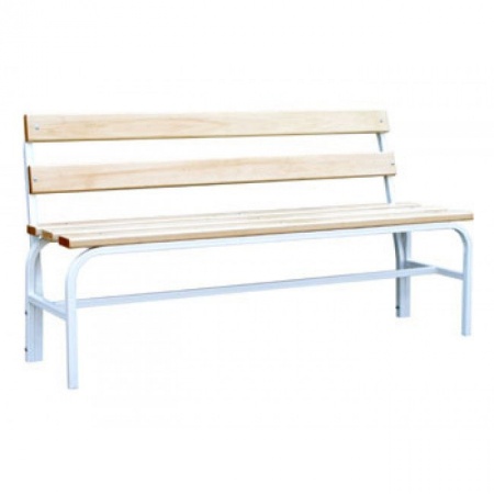 Скамья гардеробная со спинкой 1500