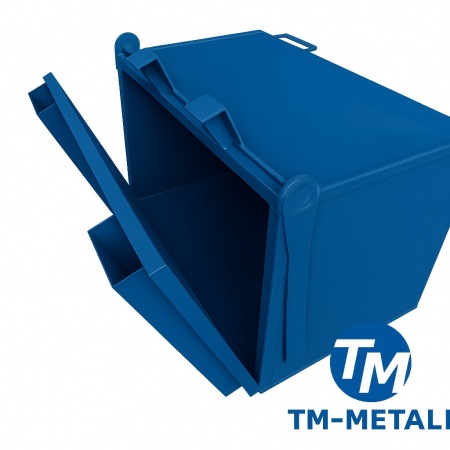 Контейнер металлический КГ-08-600 с откидным дном 820х1200х800