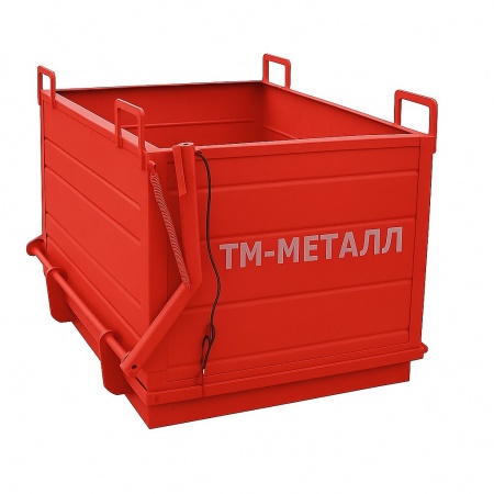 Контейнер для склада и производства КГ 08-1000 с откидным дном 1220х1200х800