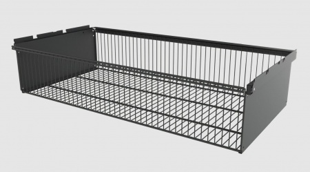 Выдвижная корзина черного цвета 863х440х181 мм