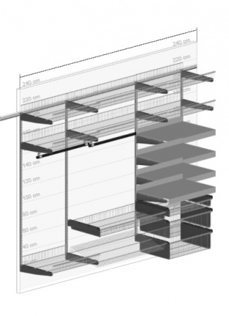 Гардеробная система Лофт