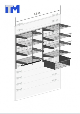 Гардеробная система №15