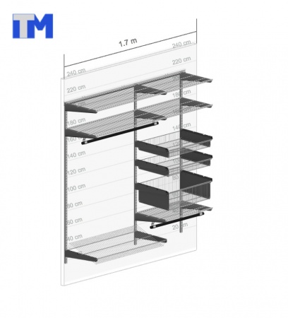 Гардеробная система №14