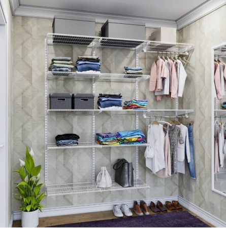 Универсальная гардеробная система Титан, ШВГ 1860х2050х350мм